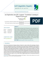 An Exploration Into EFL Learners' Vocabulary Learning in Flipped Classrooms