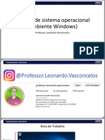 Noções de Sistema Operacional (Ambiente Windows) : Professor Leonardo Vasconcelos