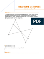 Theoreme de Thales