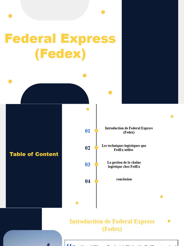 Logistique et Innovation chez FedEx | PDF | FedEx | Logistique