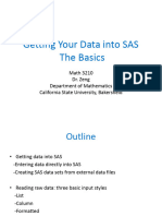 2 - Getting Your Data Into SAS The Basics