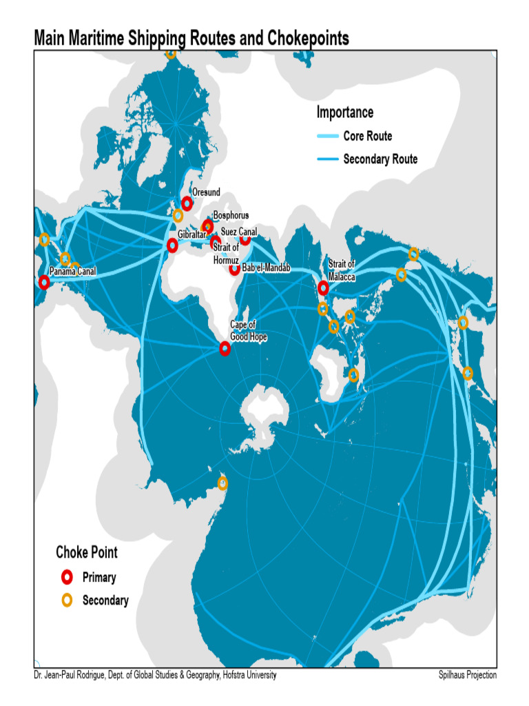 Main Maritime Chokepoints Overview | PDF