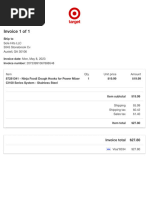 Invoice: Z Number Item Qty Price Total | PDF | Credit Card