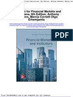 Test Bank For Financial Markets and Institutions 8th Edition Anthony Saunders Marcia Cornett Otgo Erhemjamts
