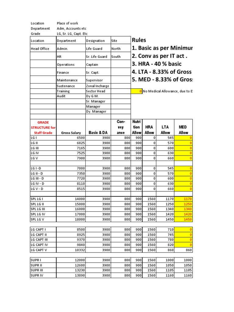 Grade Structure For Company | PDF | Technology & Engineering