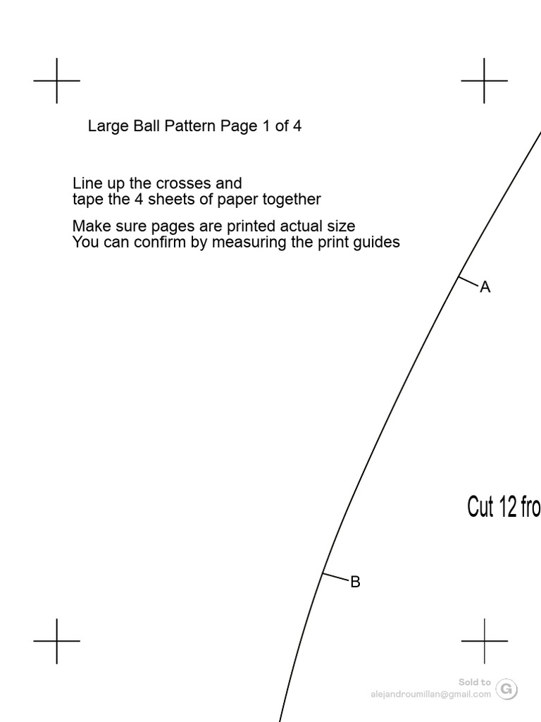 Free EVA Foam Ball Sewing Pattern | PDF