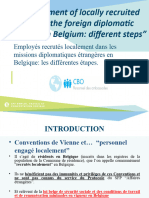 Travailleurs Recrutés Localement Dans Les Missions Diplomatiques en Belgique - Les Différentes Étapes (2)