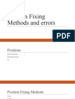 Position Fixing Methods and Errors Short