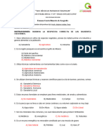 Examen Cuarto Bimestre Geografia