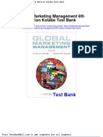 Global Marketing Management 6th Edition Kotabe Test Bank