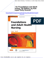 Test Bank For Foundations and Adult Health Nursing 7th Edition by Kim Cooper Kelly Gosnell