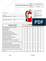 Inspeccion de Extintor Portatiles