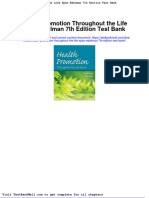 Health Promotion Throughout The Life Span Edelman 7th Edition Test Bank