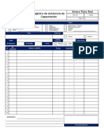 Formato Asistencia Capacitación y Pláticas