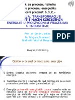 1&2p-Uvodni Pojmovi-Energije Transformacije I Koriscenje Energije - 2011