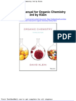 Solution Manual For Organic Chemistry 3rd by Klein