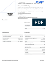 SKF 16017 - C3Deep Groove Ball Bearing Specification