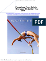 Human Physiology From Cells To Systems Sherwood 9th Edition Test Bank