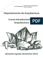 Convocatoria Curso Propedeutico de Arquitectura Ago Dic 2023