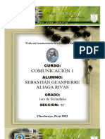 CARATULA DE CURSOS DE SEBASTIAN - 1ero de Secundaria