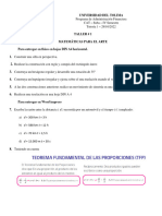 Taller # 1 Matemáticas para El Arte