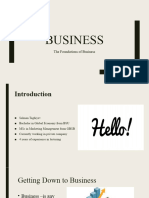 Lecture 1 Foundations of Business