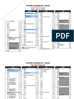 Academic Calendar 2011