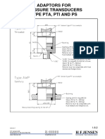 Adaptors For Pressure Transducers Type Pta, Pti and Ps