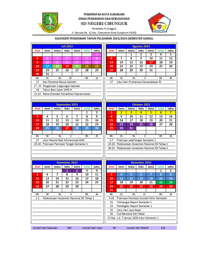 Kalender SDN Cibungur 20232024 PDF