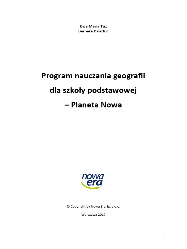 Program Nauczania Matematyki W Szkole Podstawowej Matematyka Z Plusem