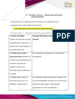 Anexo 2 - Ejemplo Formato Tarea 3 - Planeación Del Texto Argumentativo