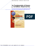 Test Bank For Fundamentals of Human Physiology 1st Edition Stuart Ira Fox