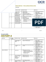 Unit Y109 The Making of Georgian Britain The Glorious Revolution Scheme of Work