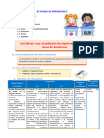 COM. Escribimos Una Recopilación de Experiencias Sobre La Toma de Decisiones