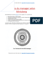 10 Rôles Du Manager Selon Mintzberg