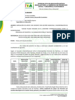 Inf. Ampliación Modif de Apoyo y Nuevas P