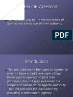 Types of Agents