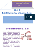 Brief Chemistry of Amino Acids
