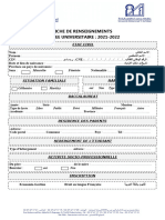 Fiche de Renseignements 2020-2022