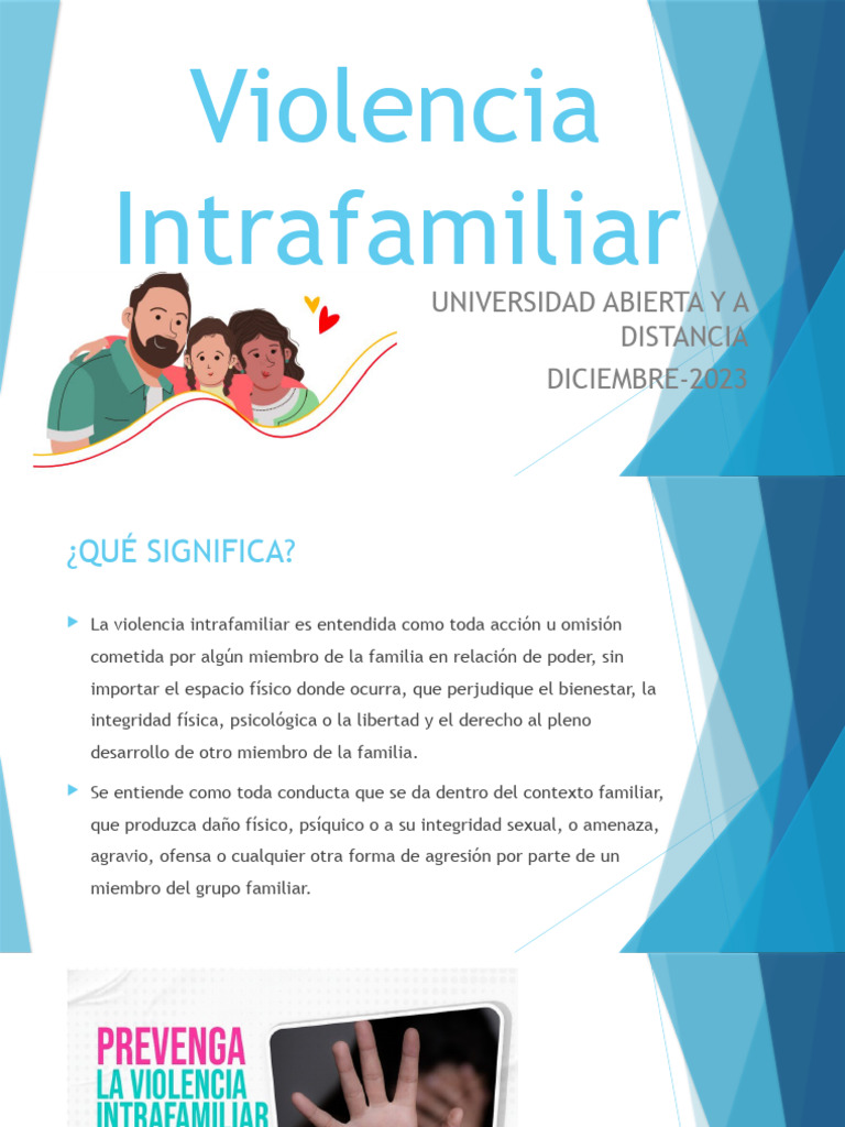 Prevención de la Violencia Intrafamiliar | PDF | Violencia doméstica ...