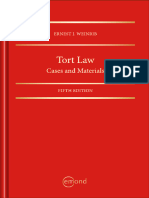 Tort Law Cases and Materials 5th Edition Weinrib