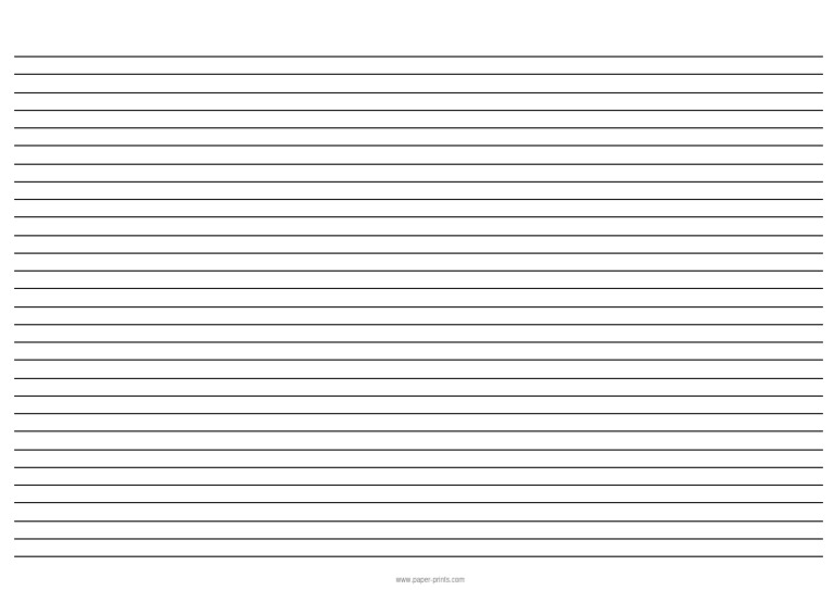 A4 Ruled Narrow Landscape | PDF