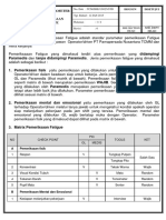 Draft Standar Parameter Fatigue Check - TCMM