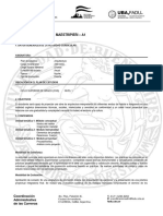 ARQ Plan AR14 Arquitectura 1 (Maestripieri) Programa 2018 W