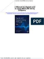 Solution Manual For Signals and Systems Using Matlab 3rd by Chaparro