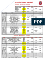 2023-2024 GHI Basketball Schedule