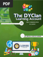 Dycian Learning Account in Oral Comm Finale