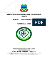 Standar Operasional Prosedur (SOP) : Postnatal Care