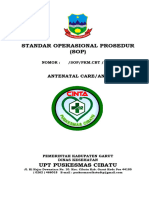 Standar Operasional Prosedur (SOP) : Antenatal Care/Anc