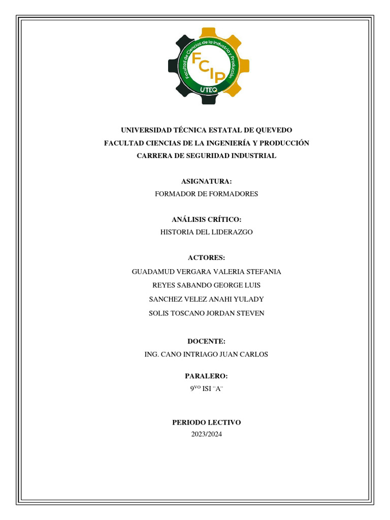 Evolución del Liderazgo a lo Largo de la Historia | PDF | Liderazgo ...